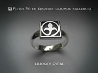 liliomos ezüst gyűrű